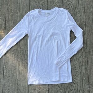 Joe fresh white long sleeve tee xs
